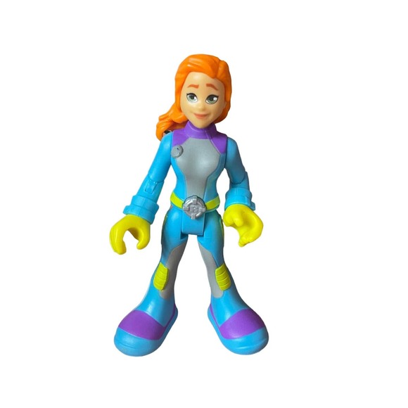 Mattel Fisher Price Rescue Heroes Sandy Toy Action Figure Game Girl Doll 6 Inch - Picture 1 of 1